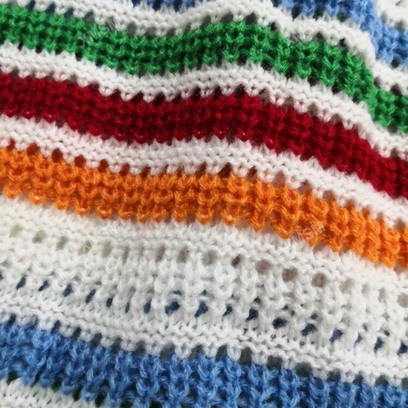 Knotted Striped Hollow Short sleeved 2 piece set - Picture 4 of 4